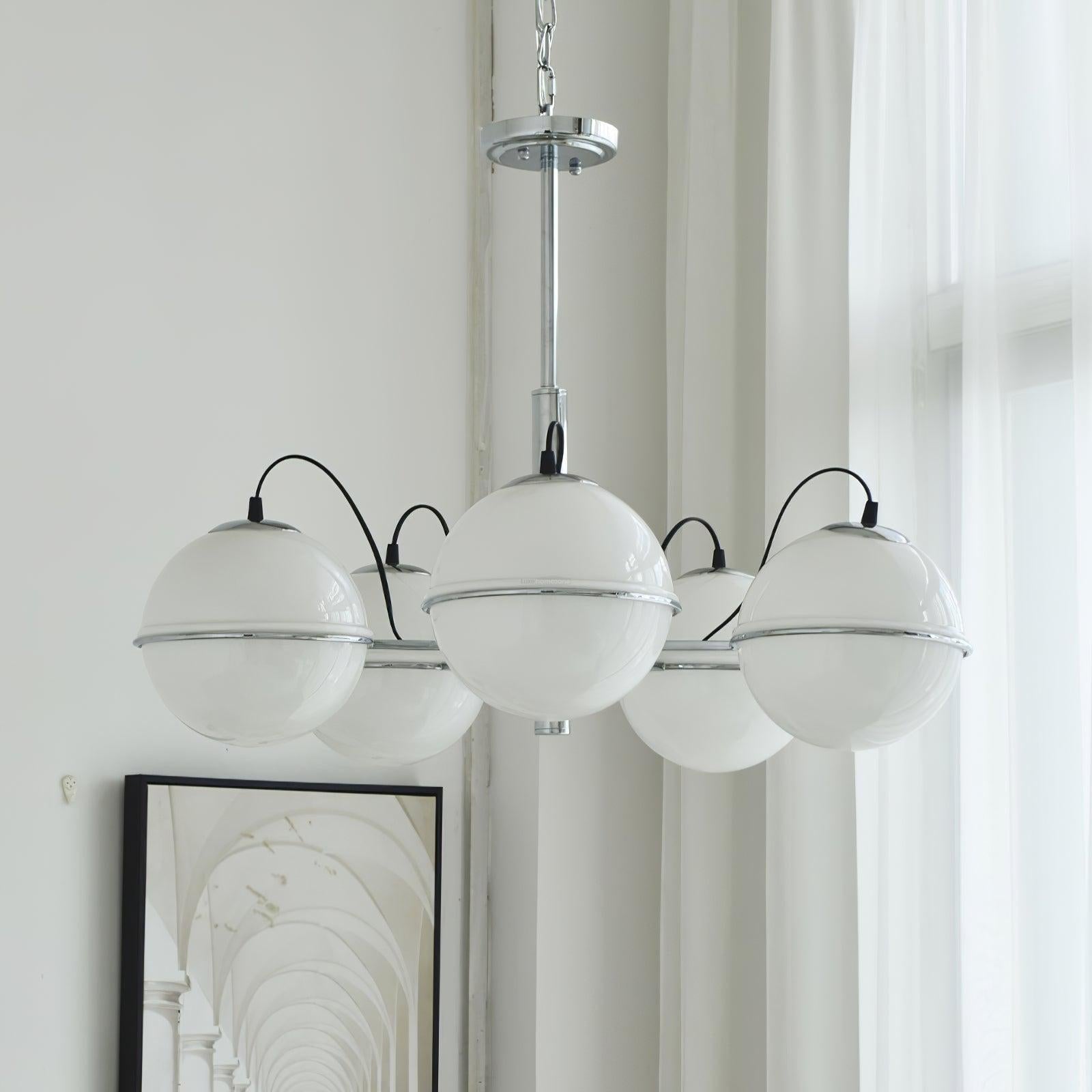 McCarren Chandelier ∅ 20.5″ - Bend, Marshmallow Chandelier-1-Luxehomezone
