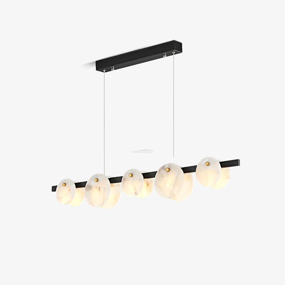 Trinidad Alabaster Linear Chandelier 48"