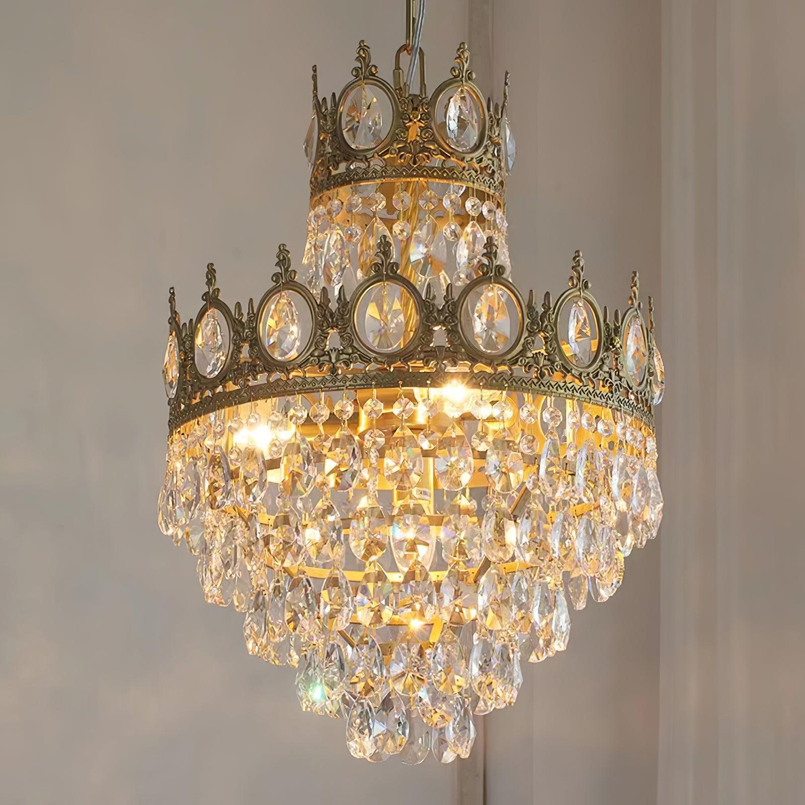 Vintage Crystal Chandelier - Crystals-1-Luxehomezone