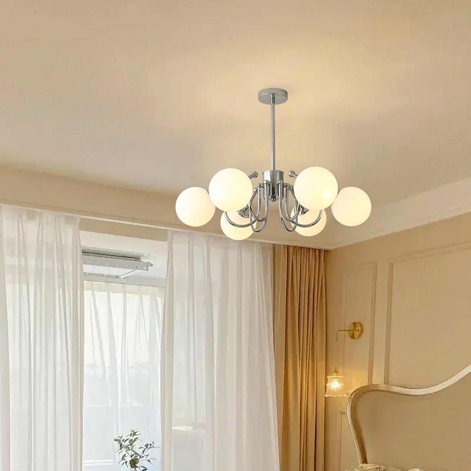 Angle Glass andelier with 3/5/6 heads - Bend-1-Luxehomezone