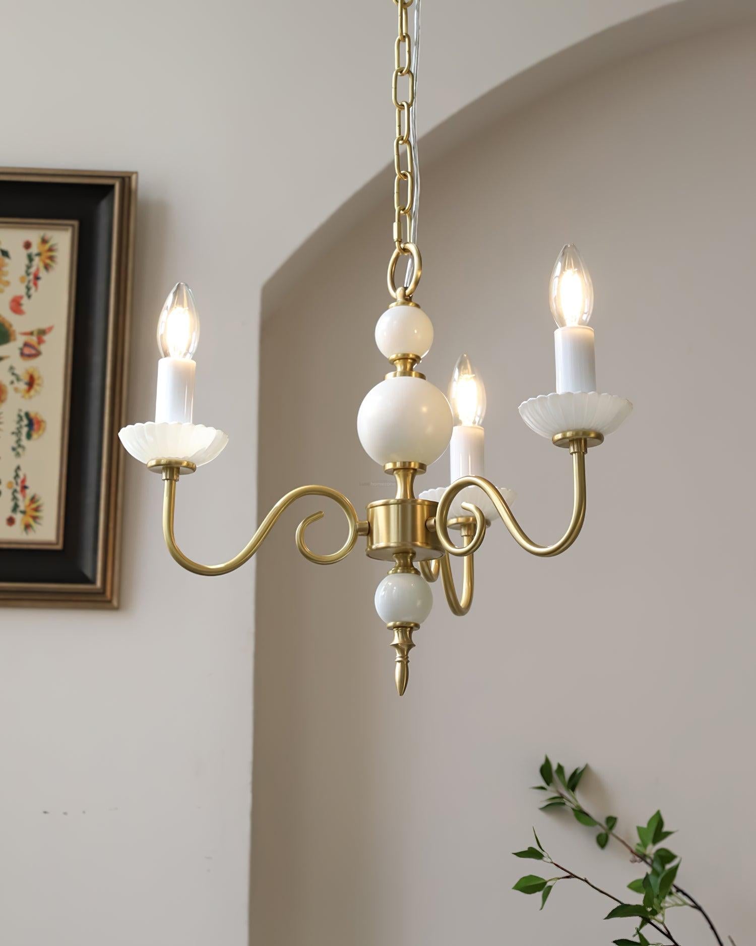Candle Style Carlita Chandelier with 3/5 heads - Candle-1-Luxehomezone
