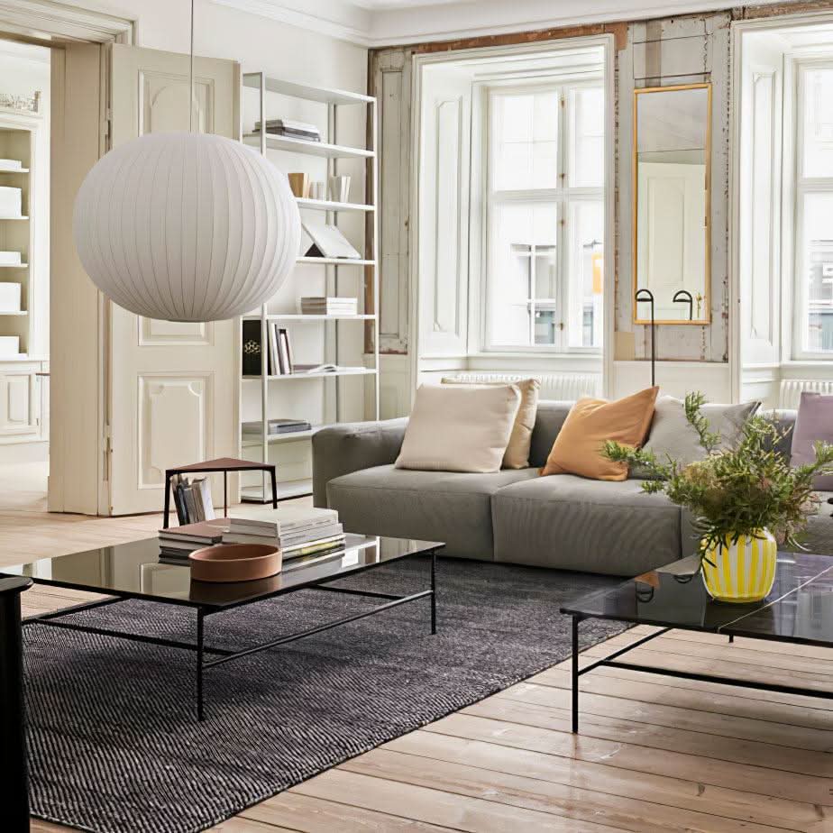 Bubble Pendant Light with Artificial Silk Lampshade - Luxehomezone
