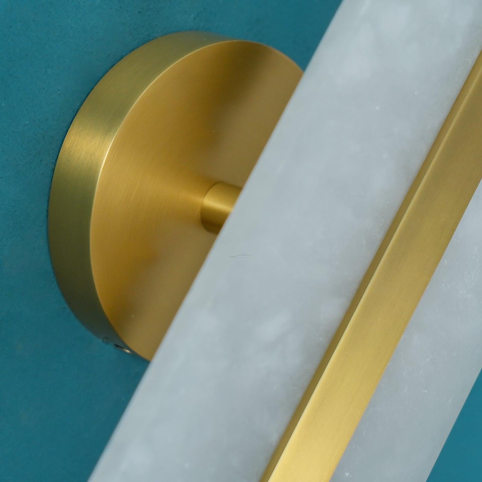 Stone Alabaster LED Wall Sconce - Alabaster, Alabaster Wall Lamp-1-Luxehomezone