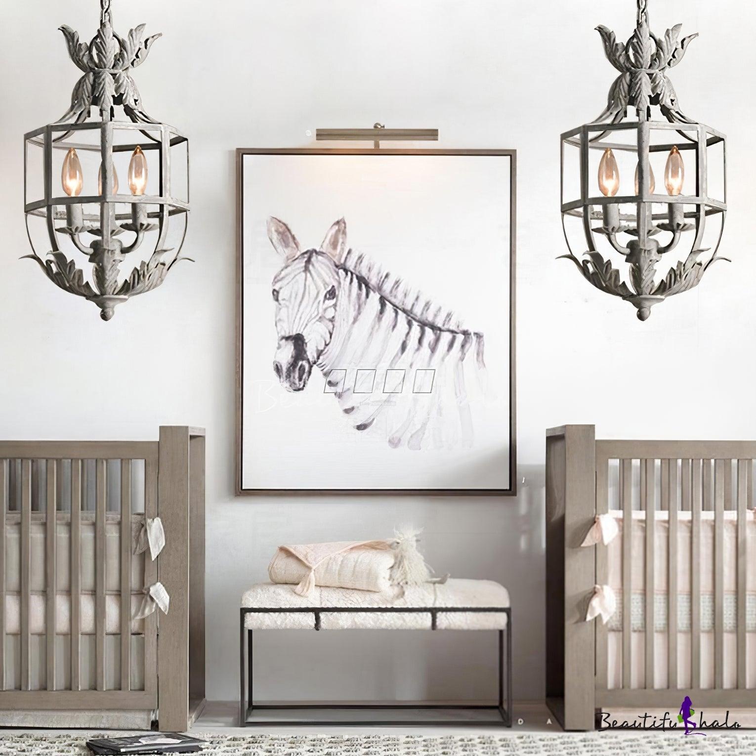 Lustre Retro Cage Chandelier Φ 11″ - Genteel-1-Luxehomezone