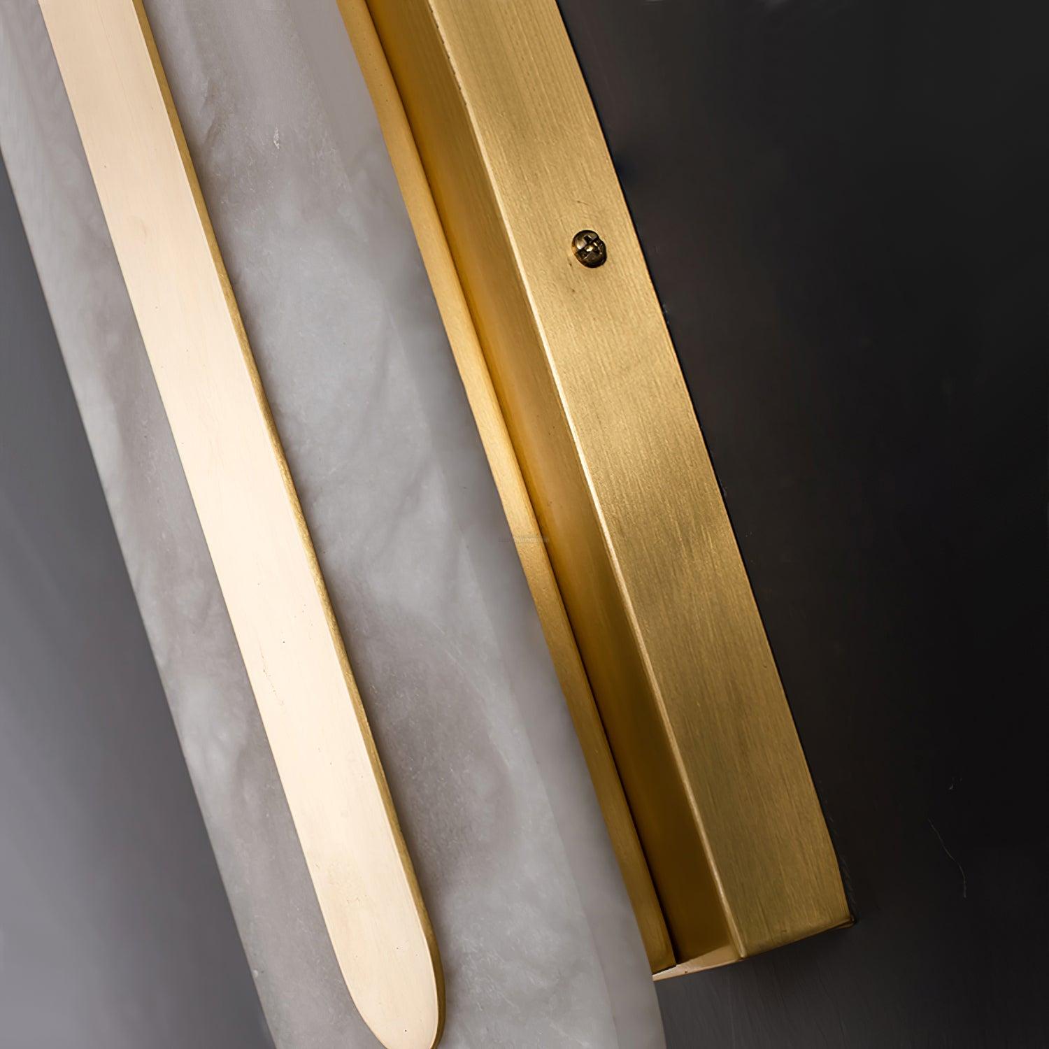Alabaster Rounded Wall Sconce - Alabaster, Alabaster Wall Lamp-1-Luxehomezone