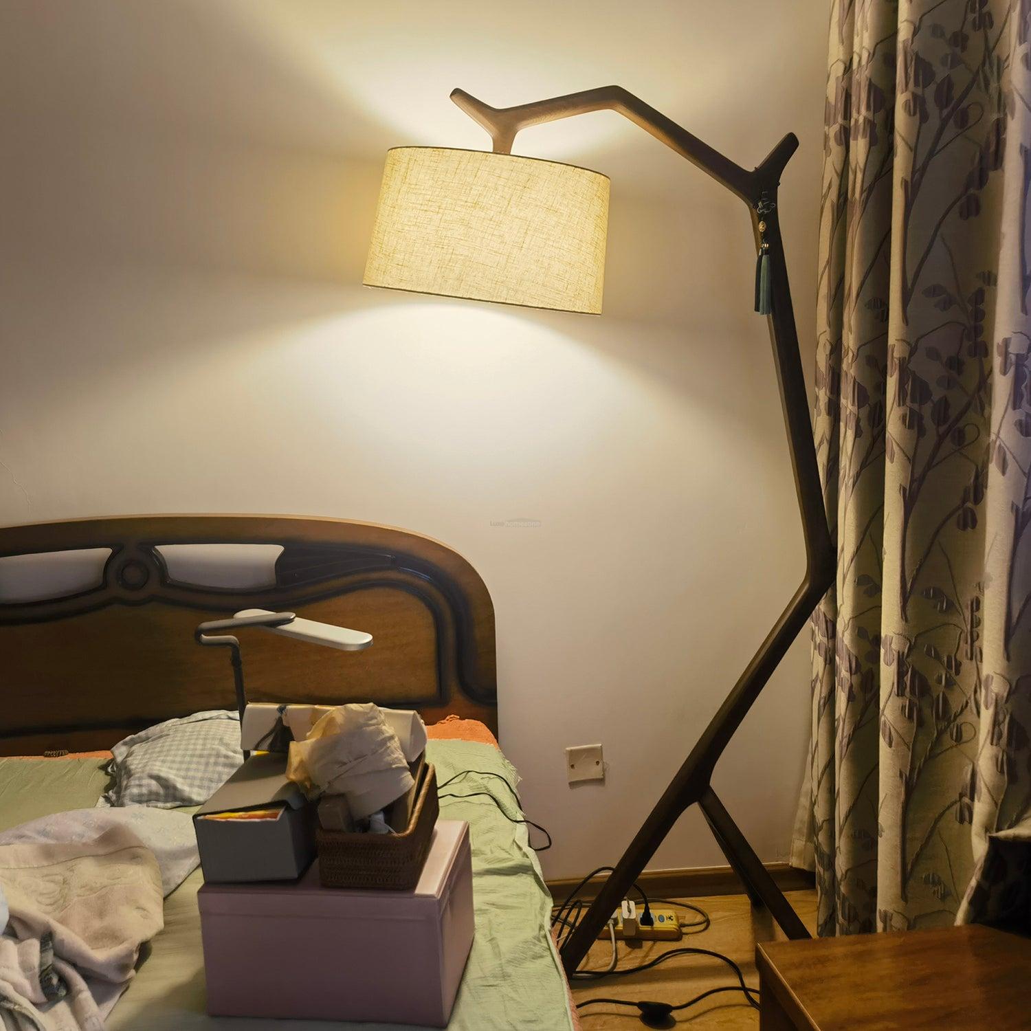 Umahi Floor Lamp  L 39.7″ - Fabric-1-Luxehomezone