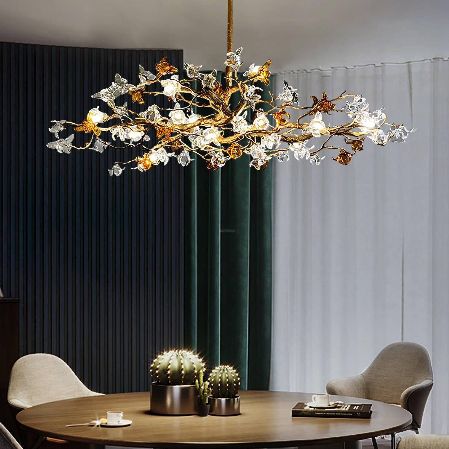 Aosta Brass Branch Type Chandelier - Branch-1-Luxehomezone
