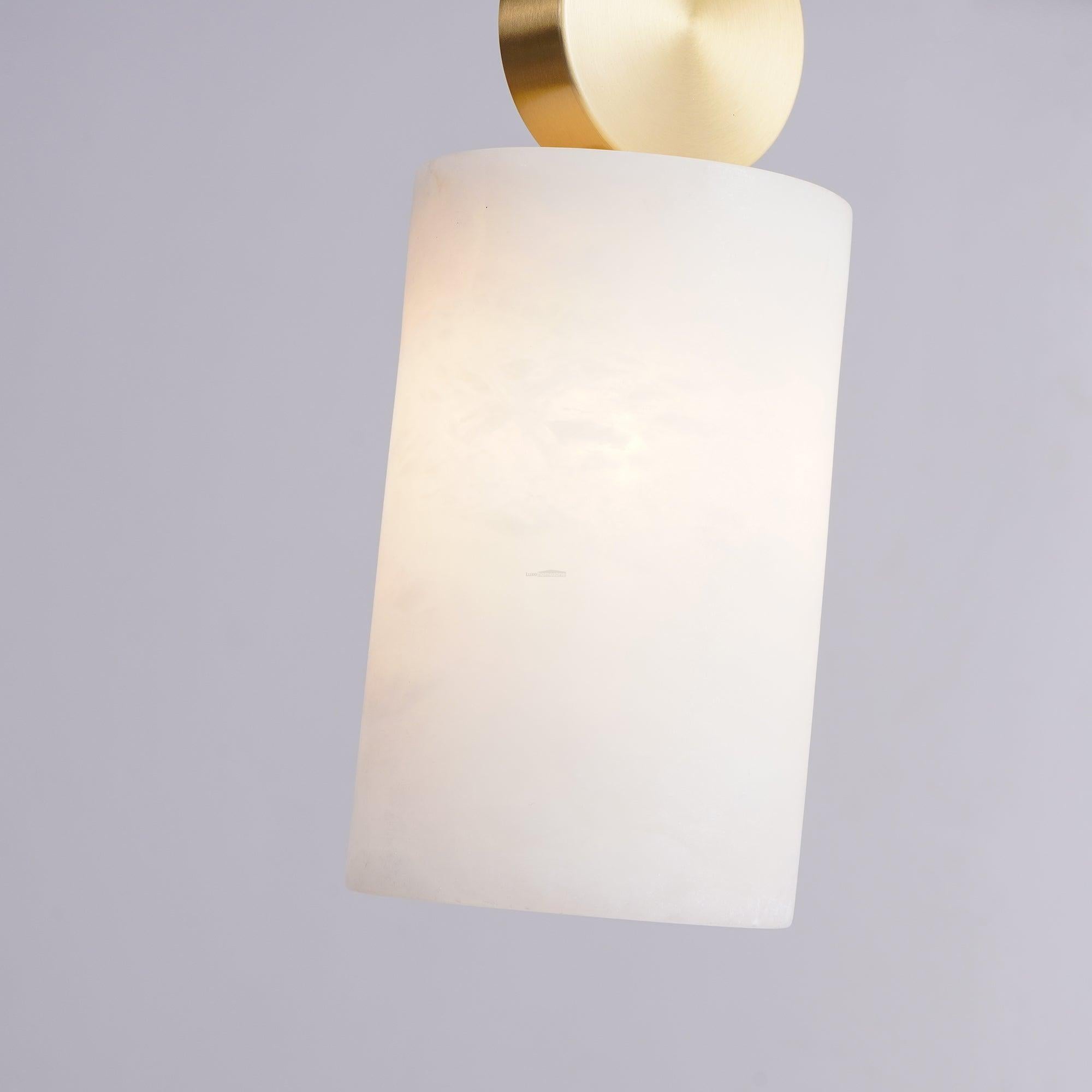 Etruscan Alabaster Marble Pendant Light - Alabaster, Alabaster Pendant-1-Luxehomezone