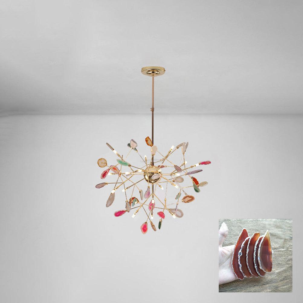 Agate Flake Chandelier with 4/12/16/20 heads - Branch-1-Luxehomezone