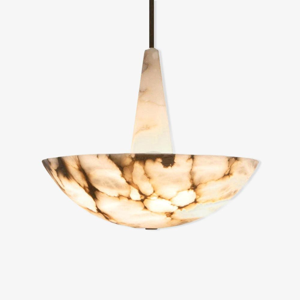 Domus Alabaster Round Chandelier - Alabaster, Alabaster Chandelier-1-Luxehomezone