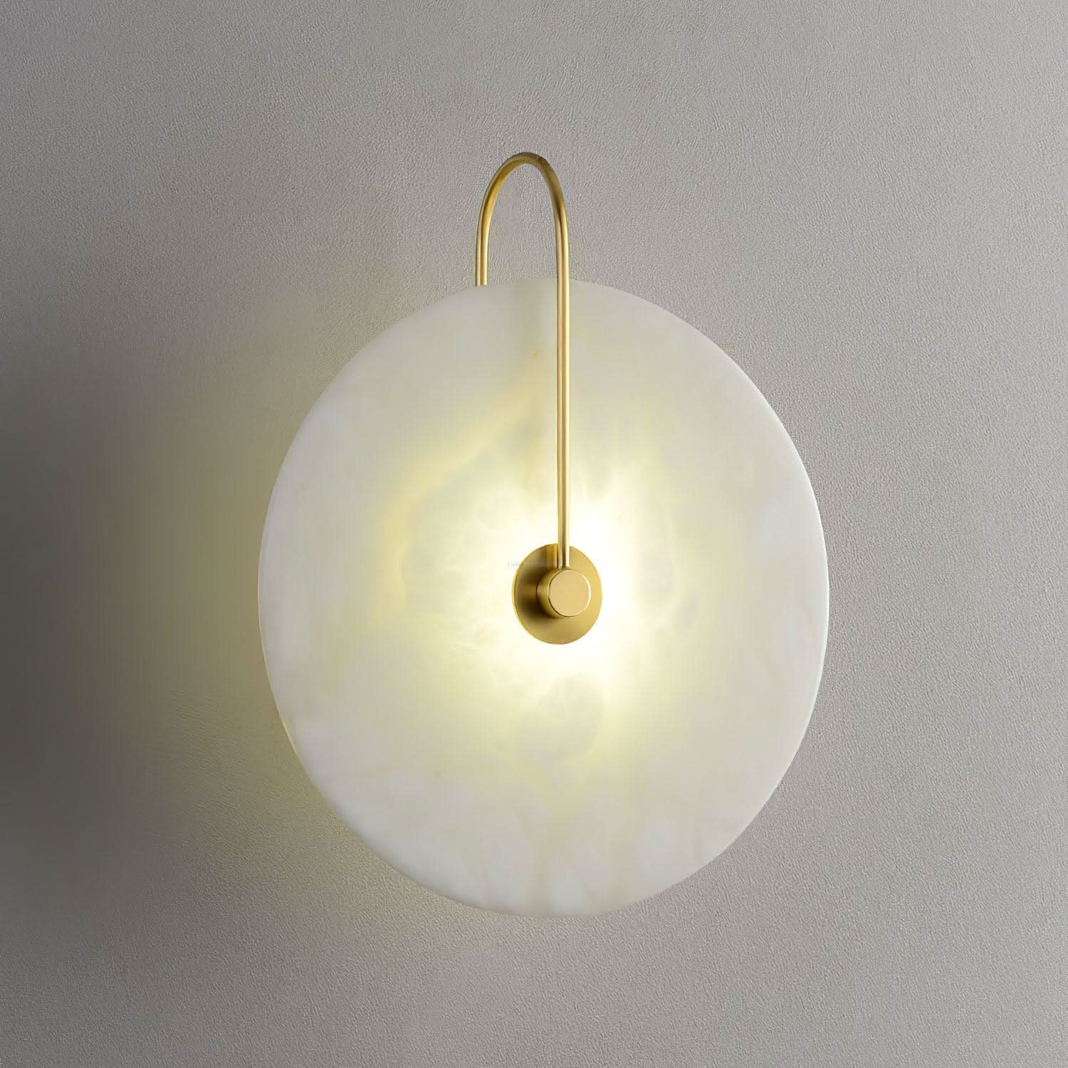 Alabaster LED Wall Lamp 6''/8''/10''/12'' - Luxehomezone