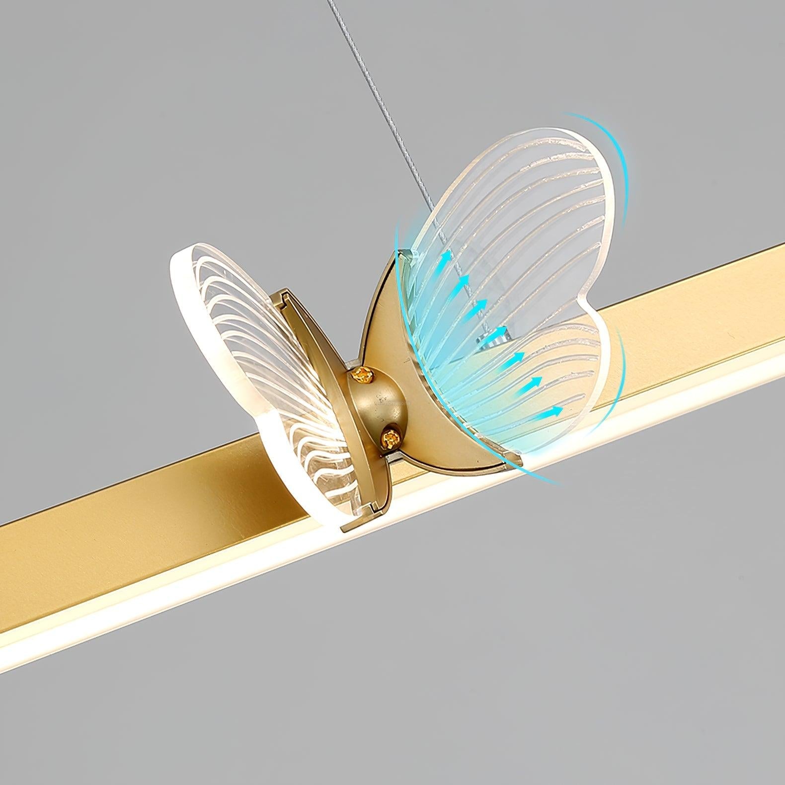 Cohen Butterfly Linear Chandelier - Butterfly-1-Luxehomezone