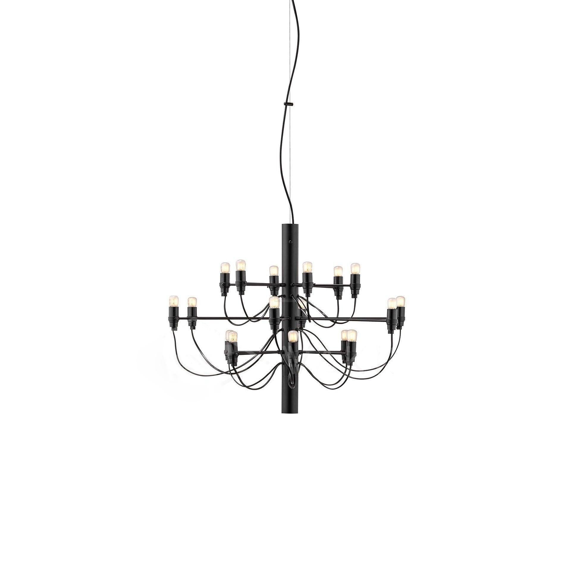 2097 Mid-Century Retro Candle Chandelier with 18/30/50/75 heads - Candle-1-Luxehomezone