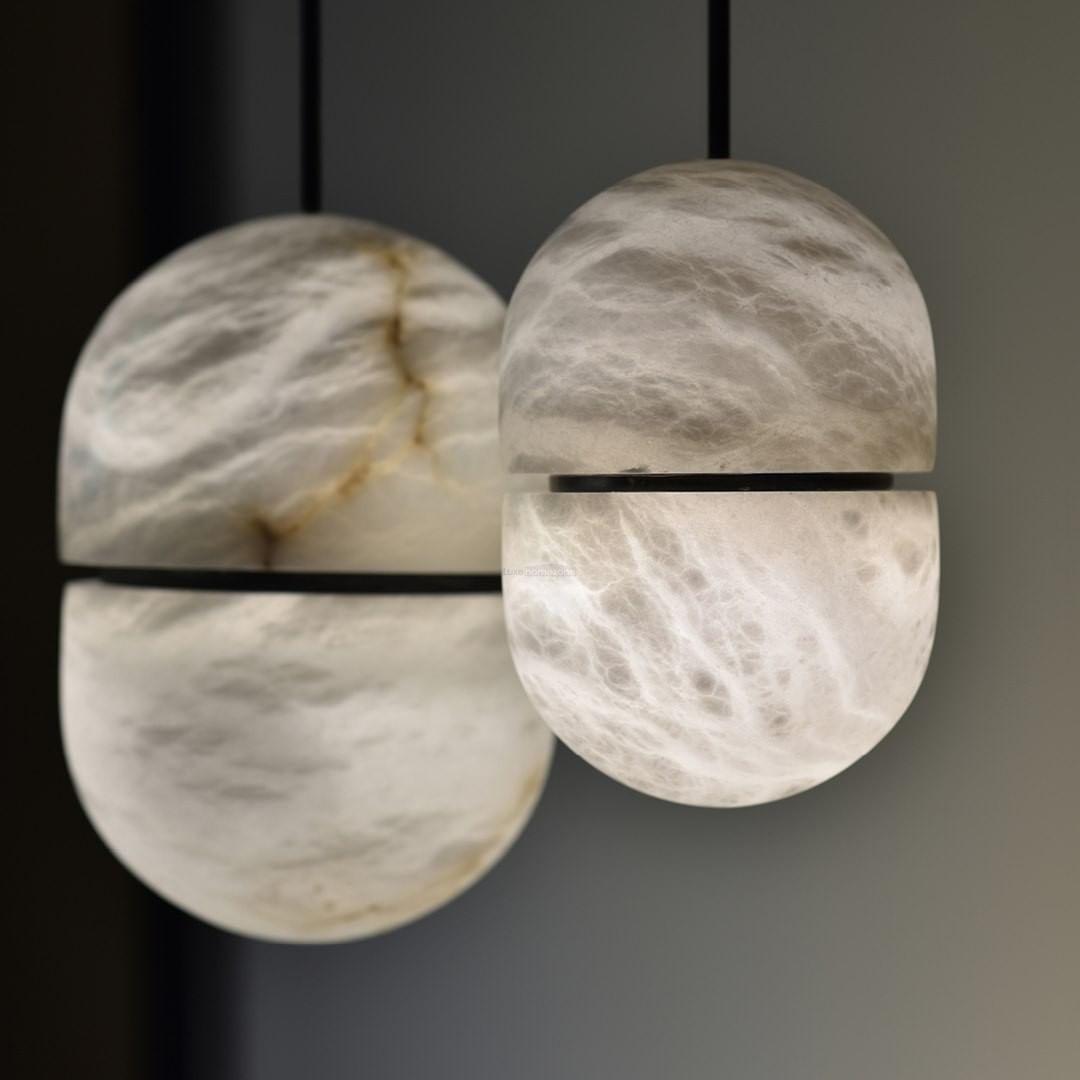 YUM Alabaster Pendant Light - Luxehomezone