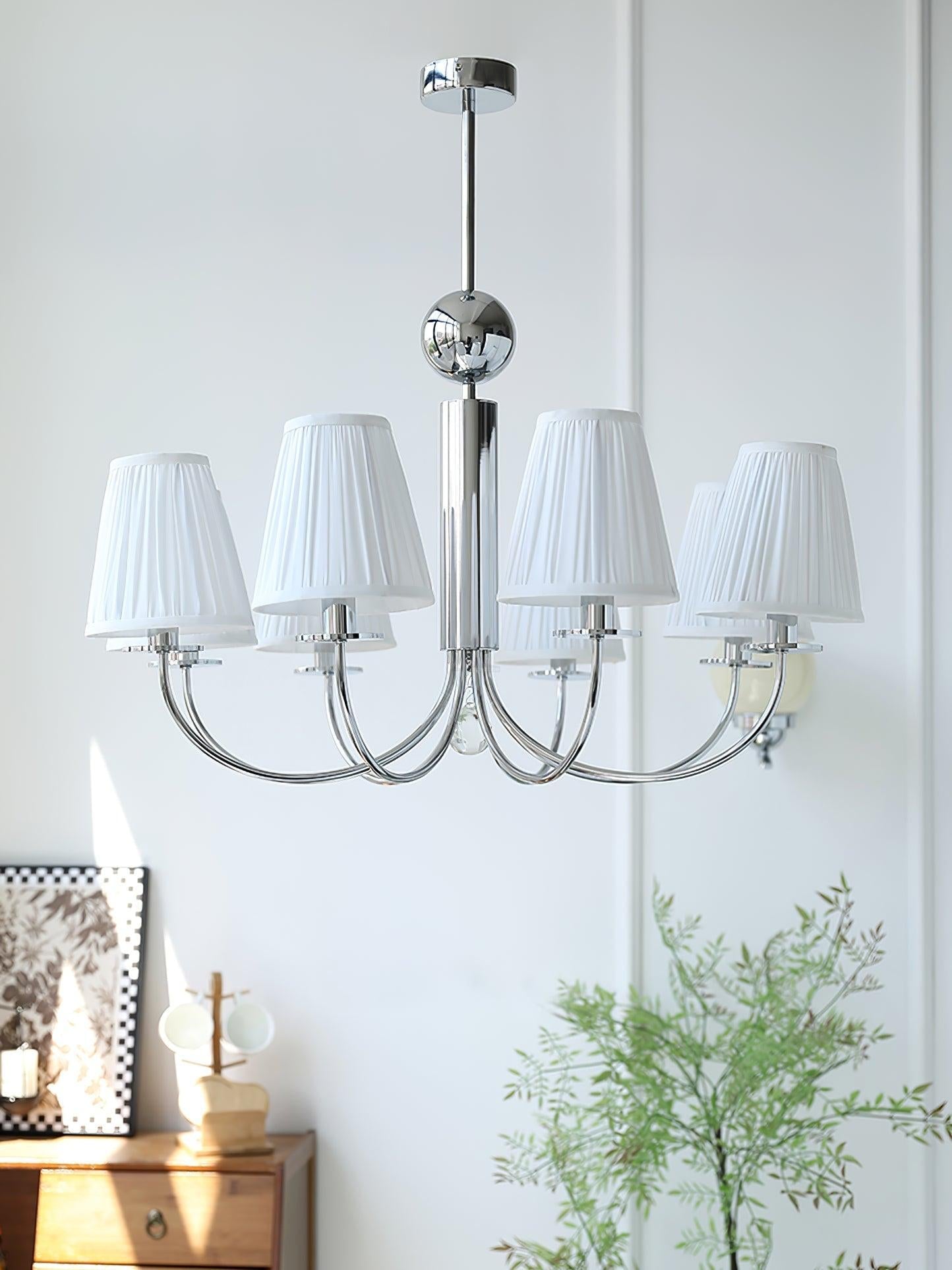 Simplicity Chrome Chandelier Φ 19.7″ - Variety-1-Luxehomezone