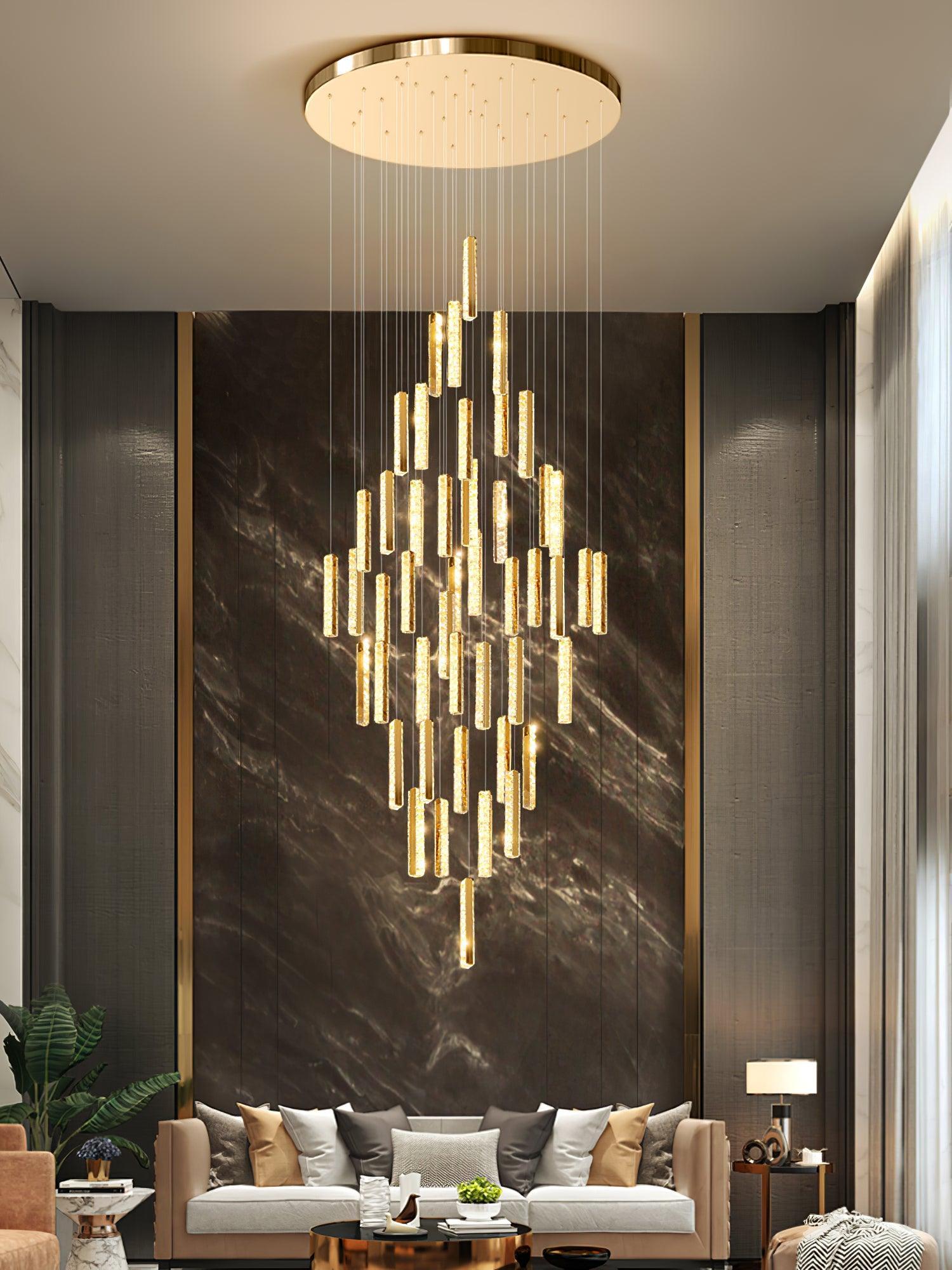 Villa Forci Chandelier with 12/15/18/21/24 heads - Straps-1-Luxehomezone