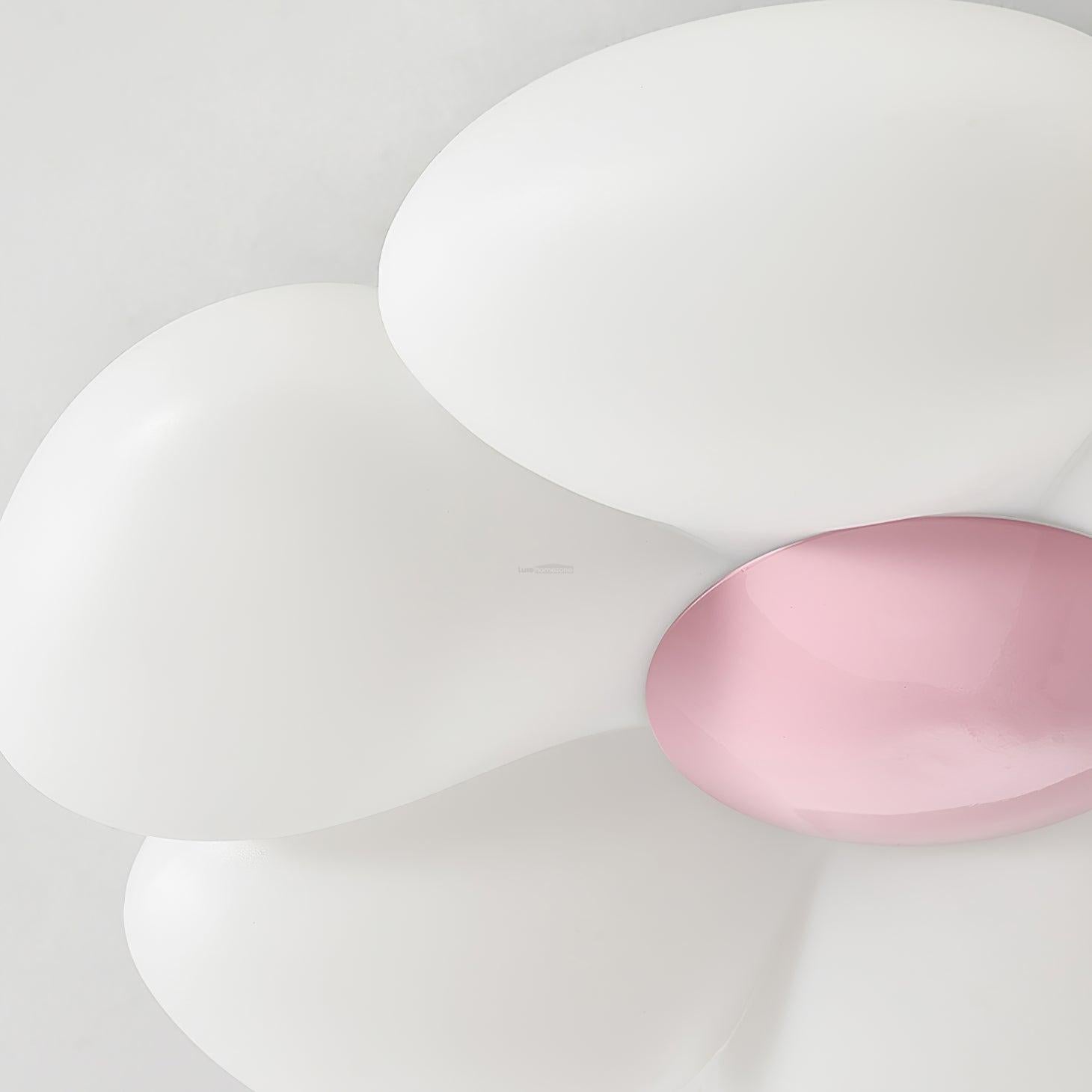 Six-leaf Flower Kids Room Ceiling Lamp  ∅ 19.7″ - Candy, Flush Mounts, Green, Pink, White, Yellow-1-Luxehomezone