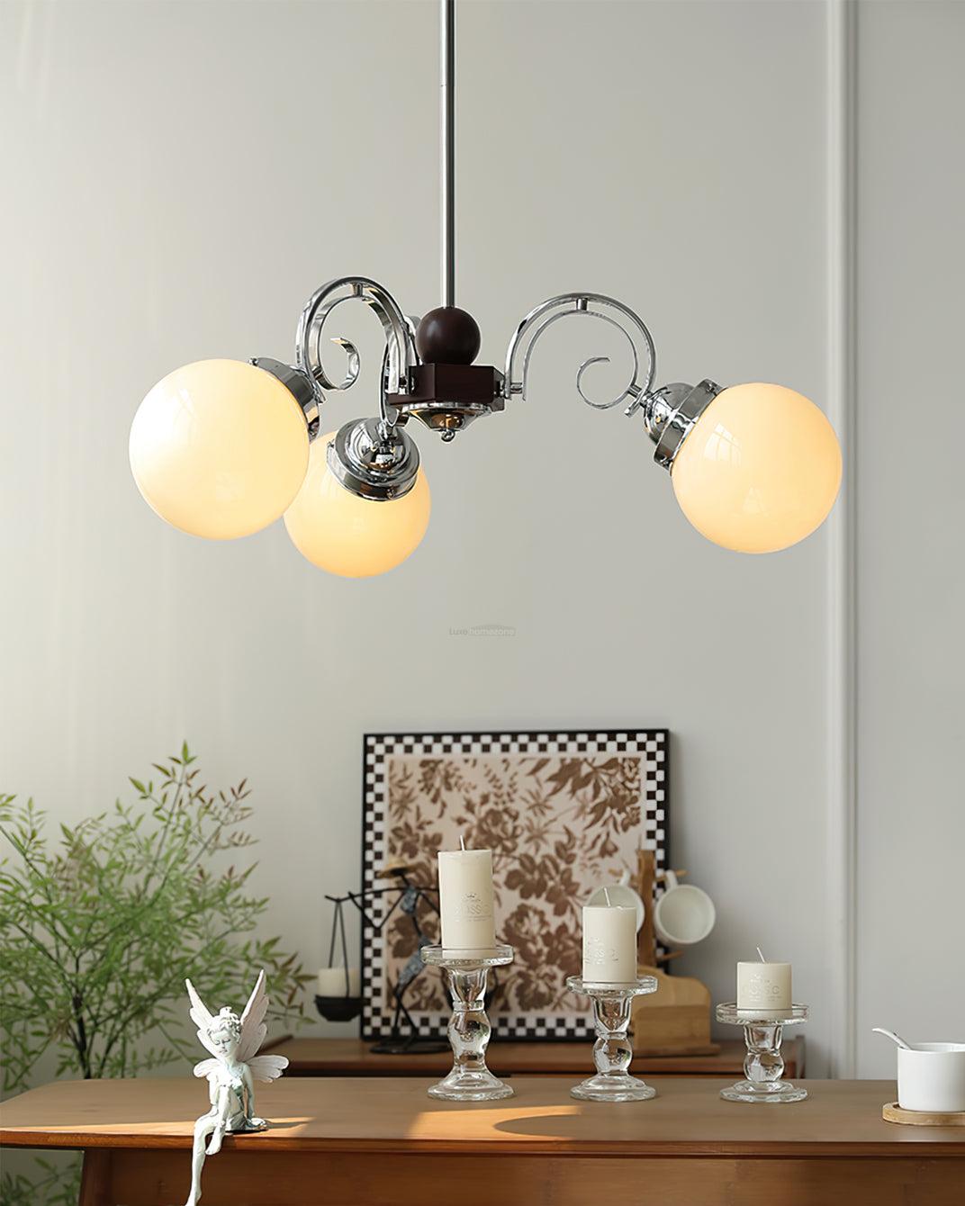 Kotter Cream Chandelier with 3/5 heads - Bend-1-Luxehomezone