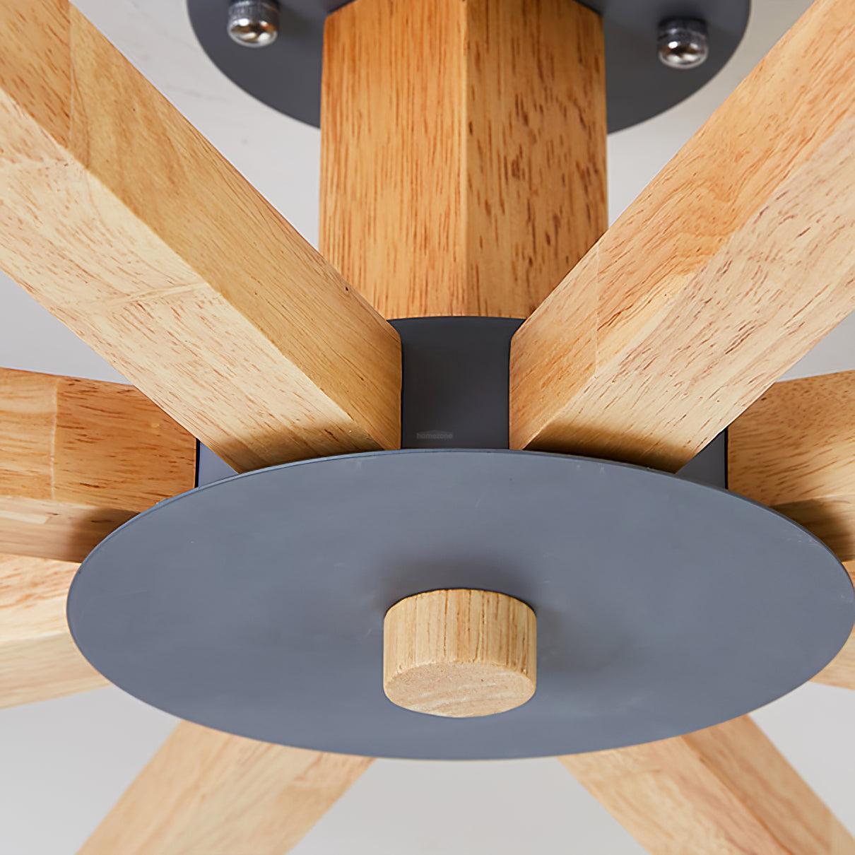 Modern Multi Stem Chandelier with 5/6/8 heads - Wood-1-Luxehomezone