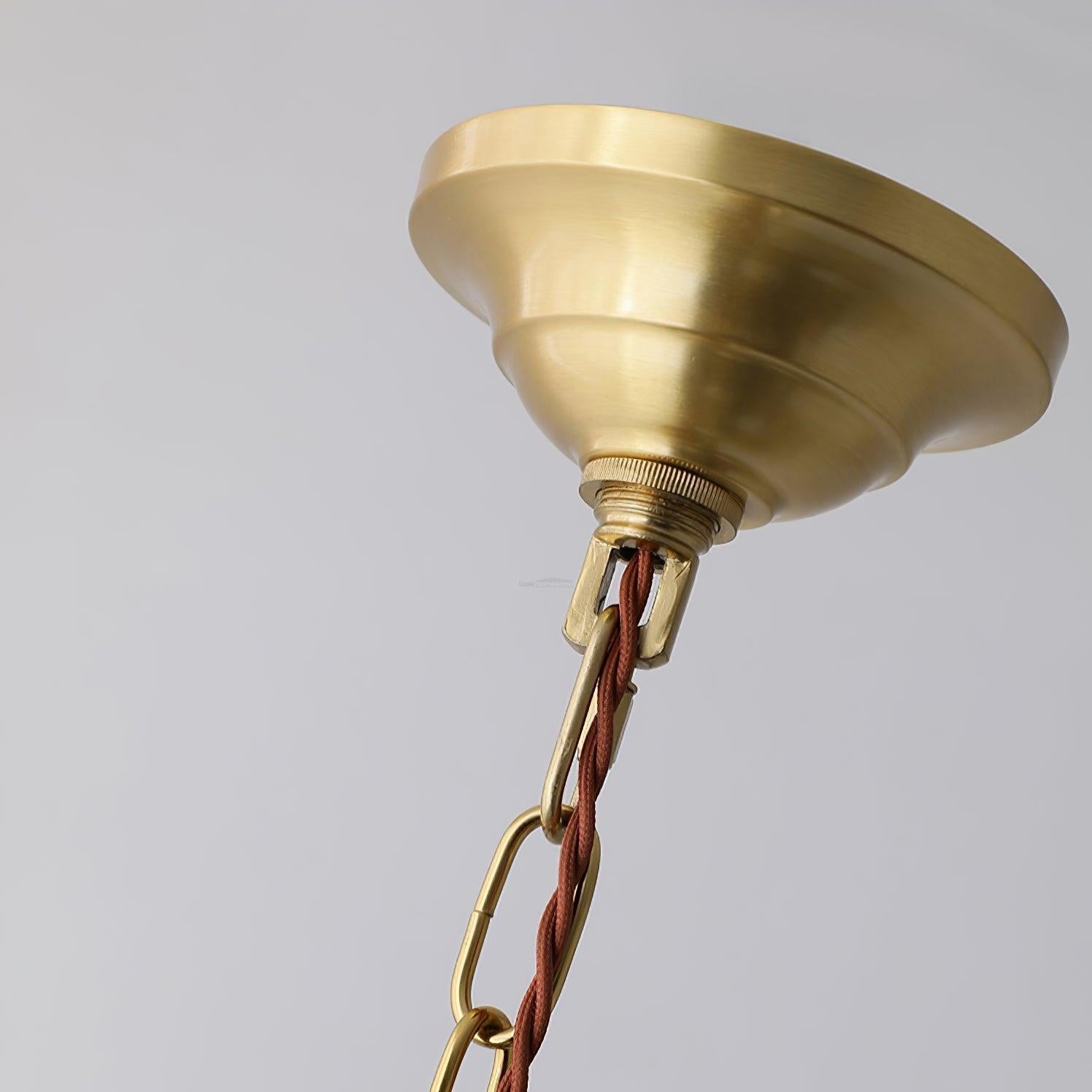 Mesh Tassel Glass Chandelier ∅ 19.7″ - Tassel-1-Luxehomezone