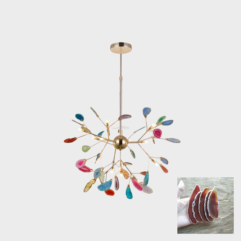 Agate Flake Chandelier with 4/12/16/20 heads - Branch-1-Luxehomezone