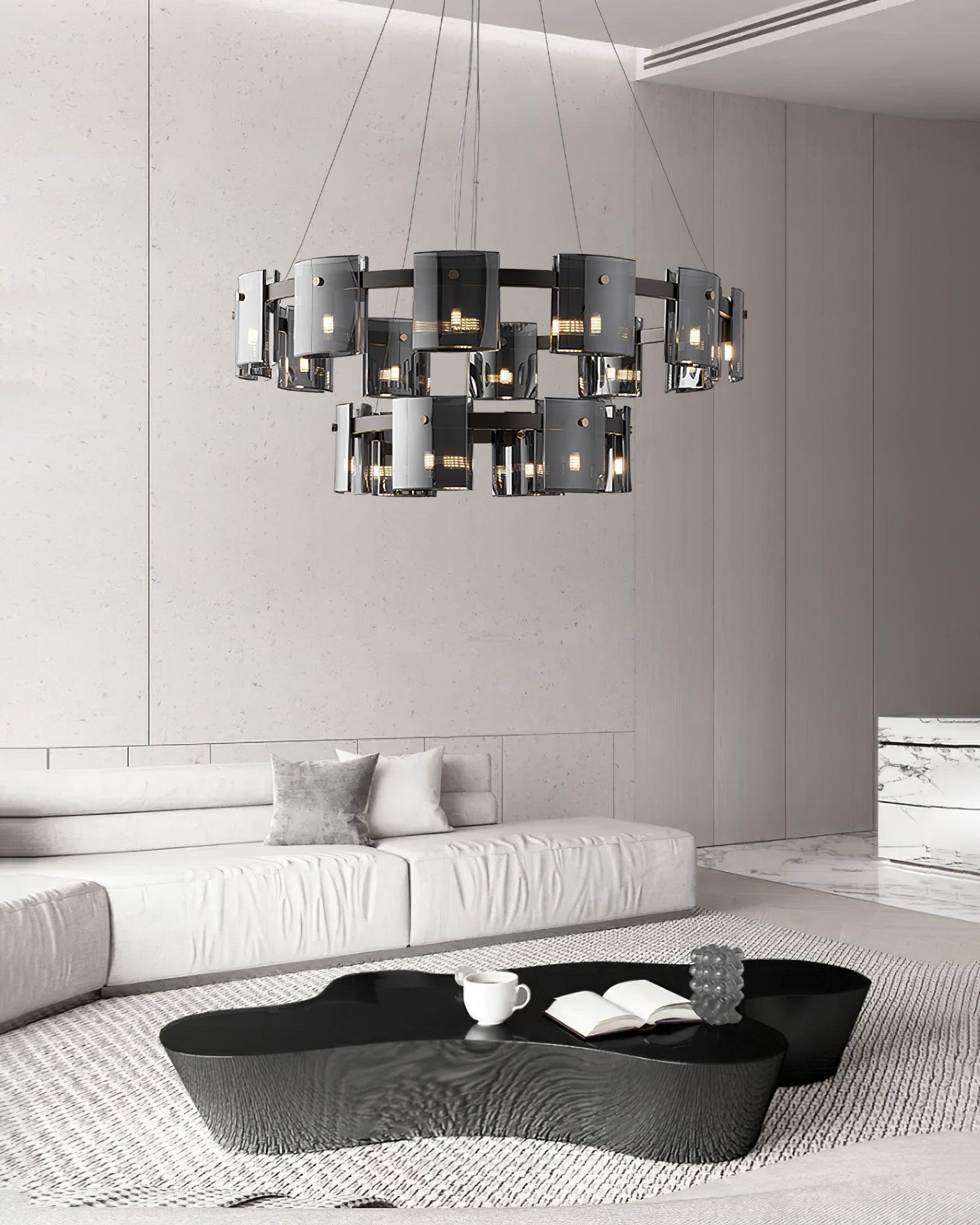 Corlota Chandelier  ∅ 23.6″~39.3'' - Cylinder-1-Luxehomezone