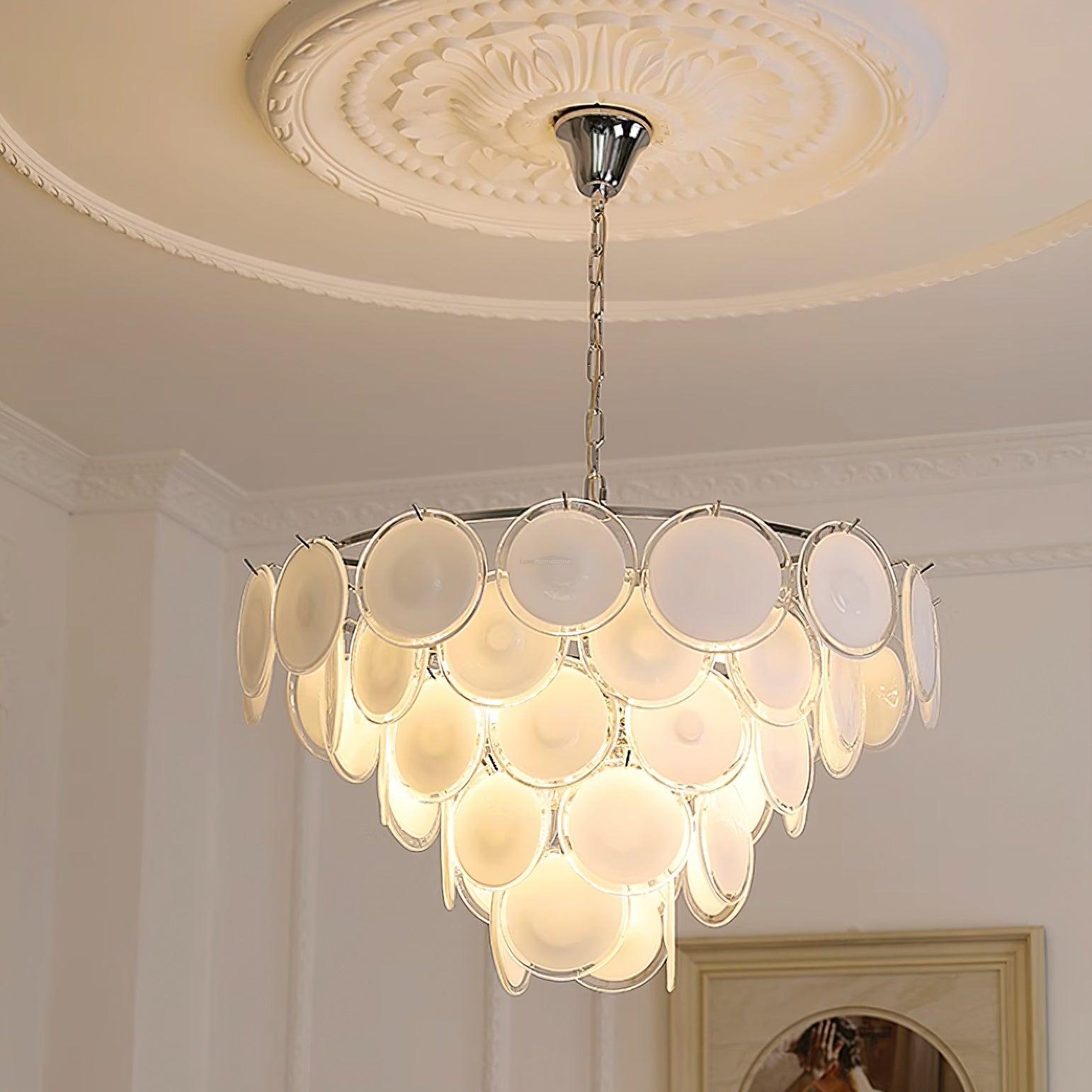 Bettina Murano Chandelier  ∅ 19.6″ - Cylinder-1-Luxehomezone
