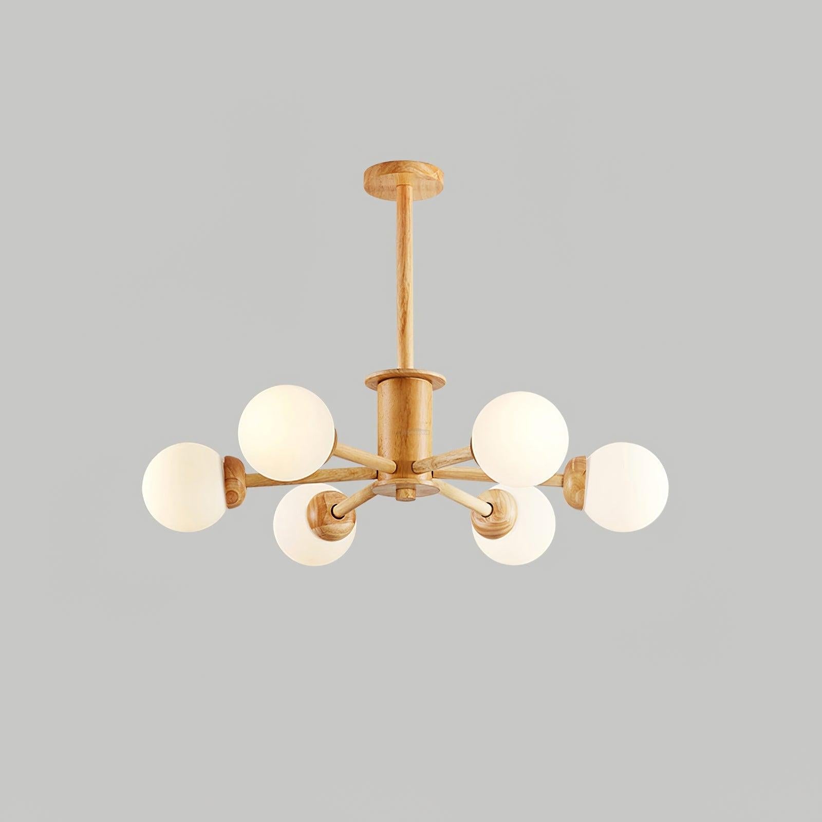 Kozan Wooden Chandelier with 6/8/10/12 heads - Frown-1-Luxehomezone