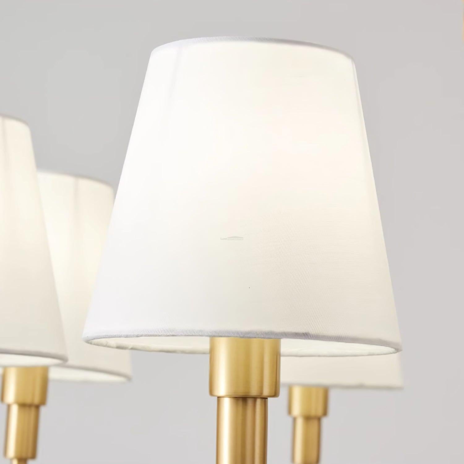 Meridian Mid Century Brass Chandelier with 3/5/8 heads - Variety-1-Luxehomezone