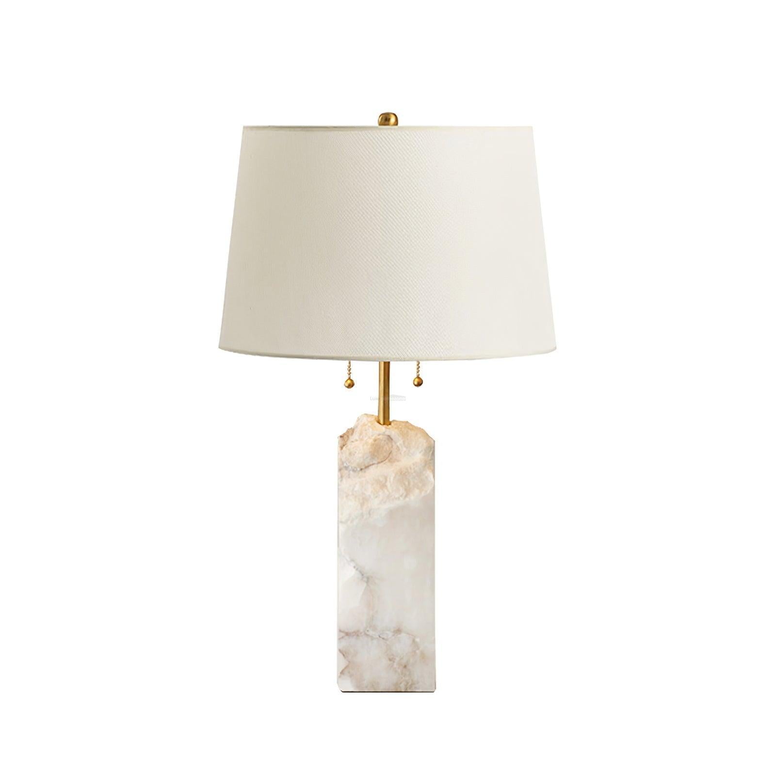 Raw Alabaster Table Lamp - Alabaster-1-Luxehomezone