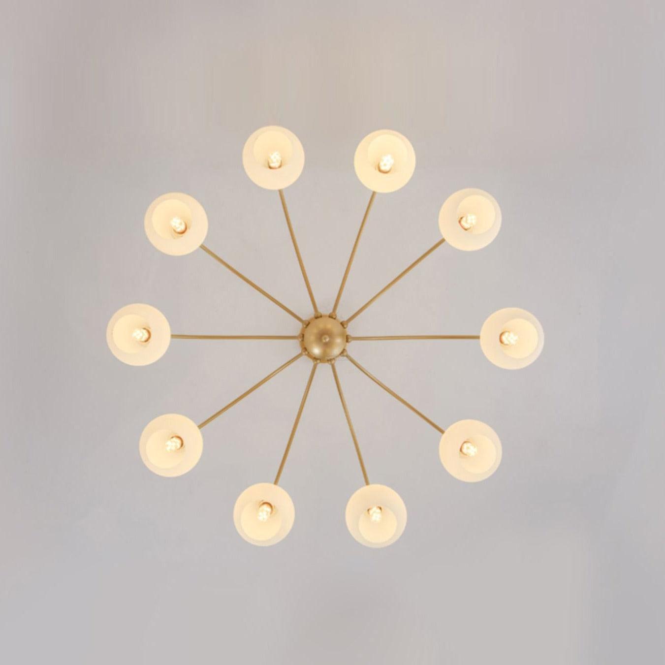 Sculptural Glass Chandelier with 6/8/10 heads - Bend, Marshmallow Chandelier-1-Luxehomezone
