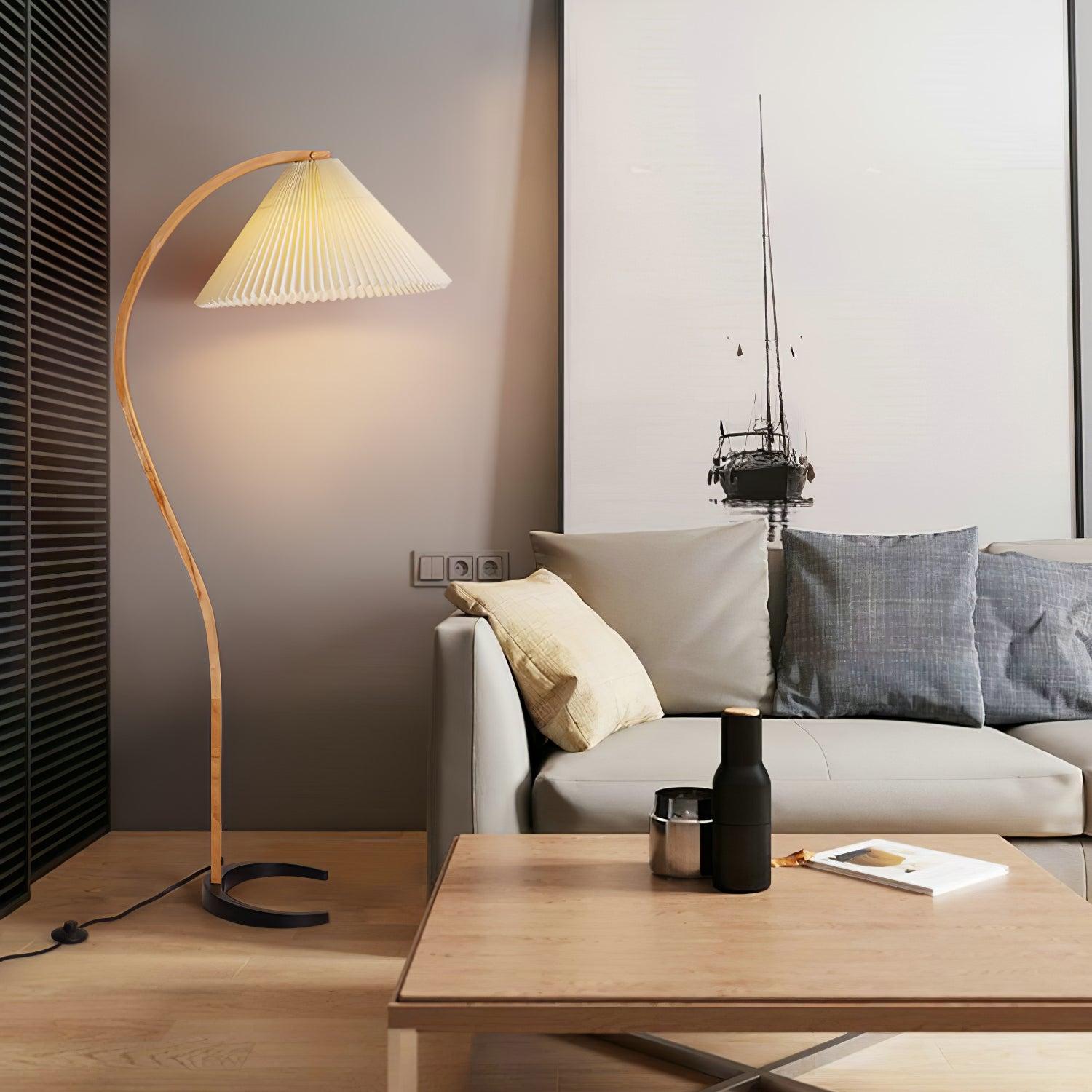 Caprany Floor Lamp - Drapery-1-Luxehomezone