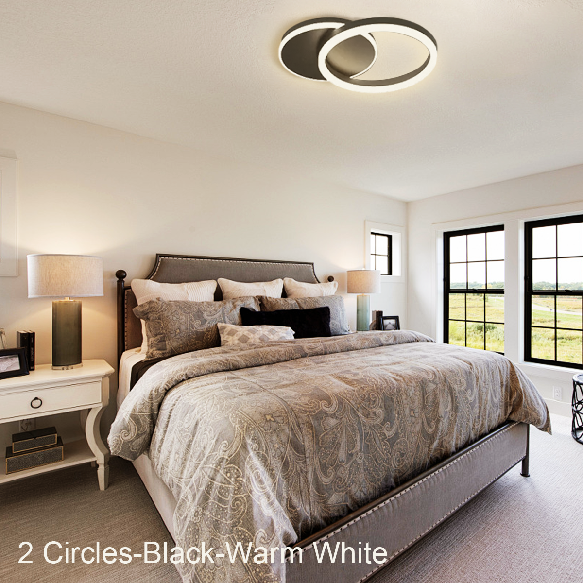 Chloe Contemporary Flush Mount Ceiling Light - Optimized, Semi Flush Mounts-1-Luxehomezone