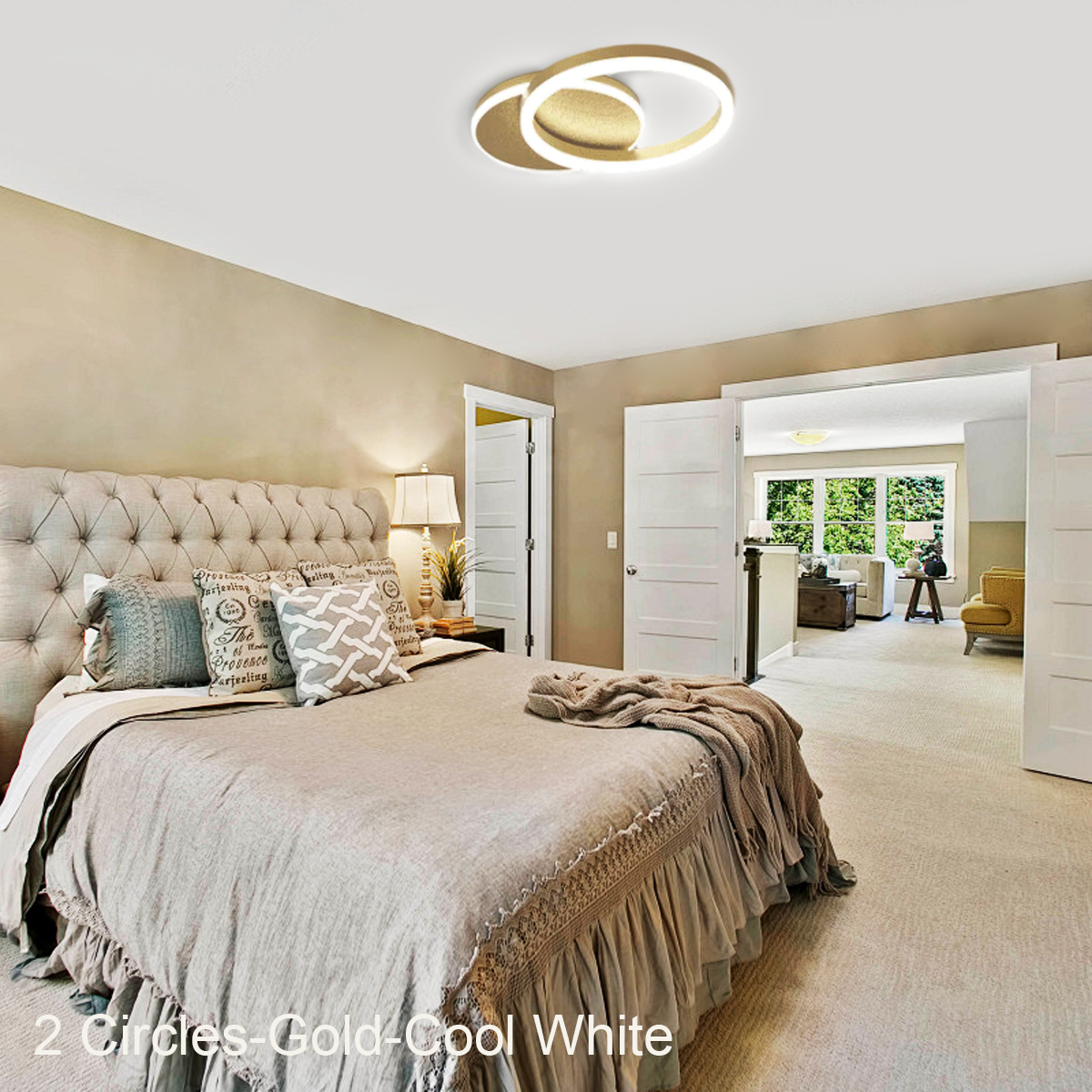 Chloe Contemporary Flush Mount Ceiling Light - Optimized, Semi Flush Mounts-1-Luxehomezone