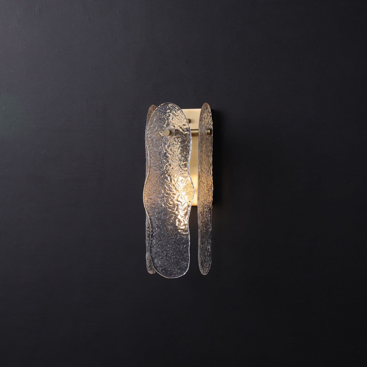 Ice Sculpture Glass Wall Sconce