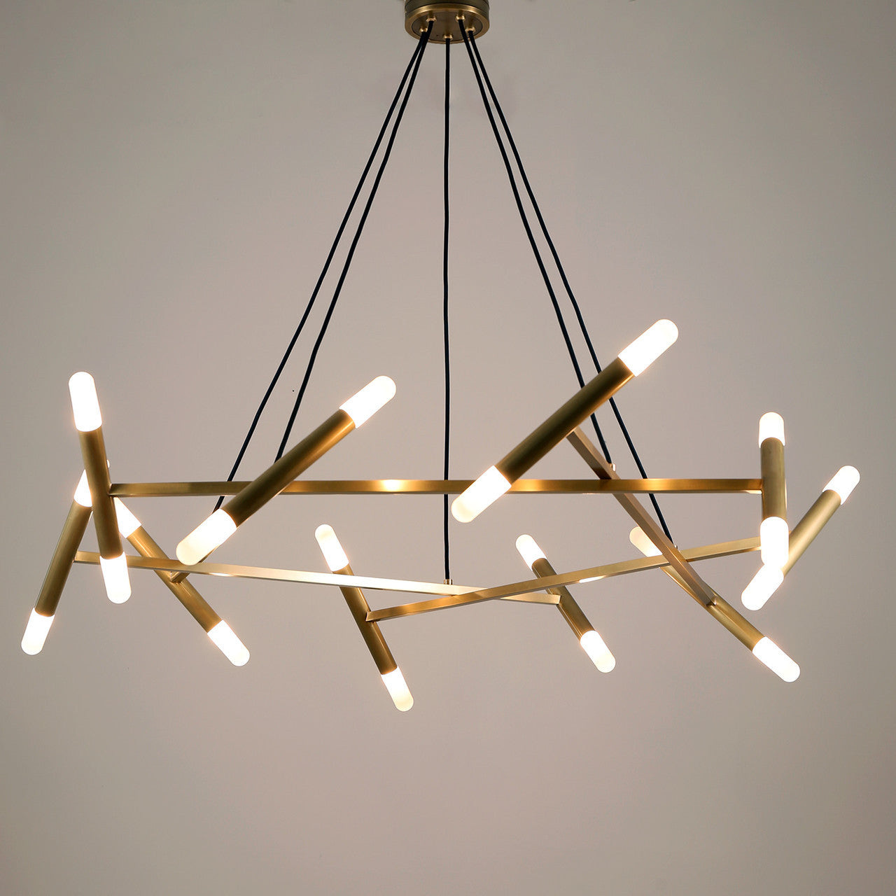 Patrick Chandelier 20 Lights Brass