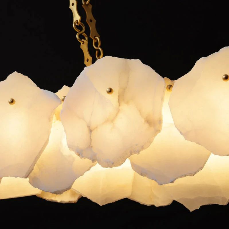 Talan Alabaster Oval Chandelier