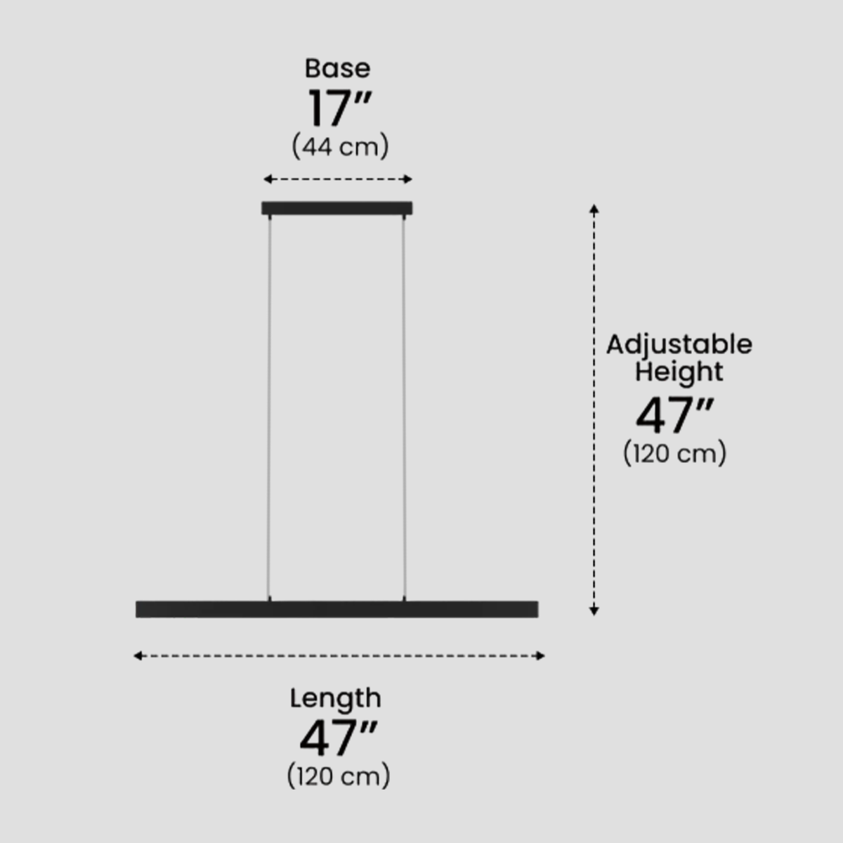 Dimmable LED  Linear Pendant Light - Bar-1-Luxehomezone