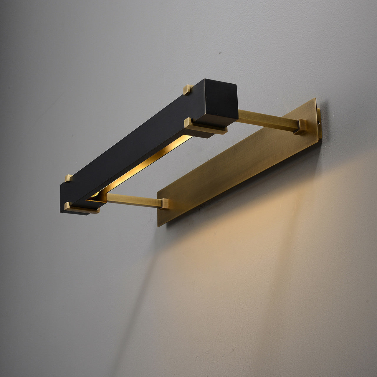 Black Rectangular Box Wall Sconce