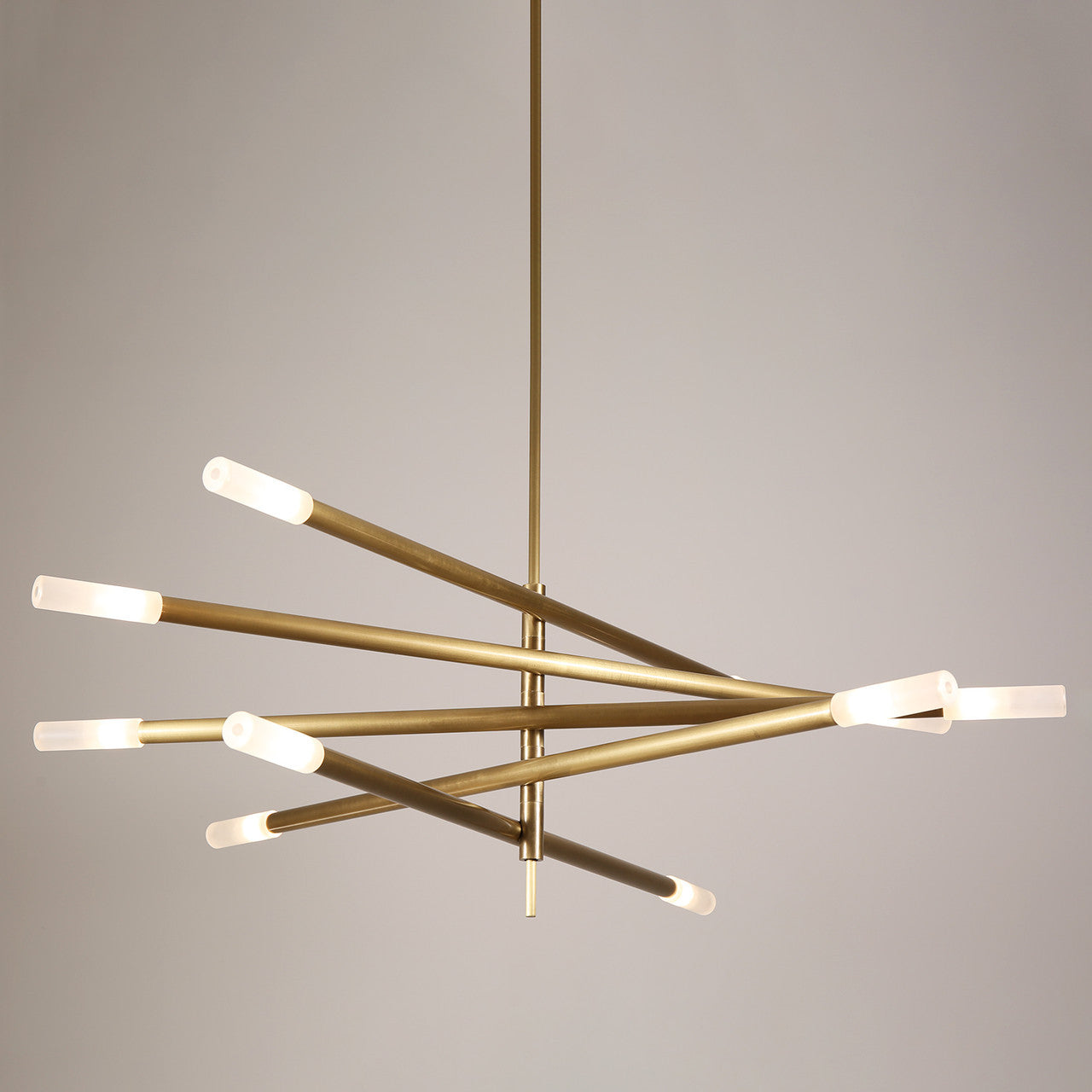 Rotatable Plus Patrick Chandelier 10 Lights Brass