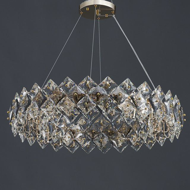 Scale Crystal Round Chandelier 8 Lights