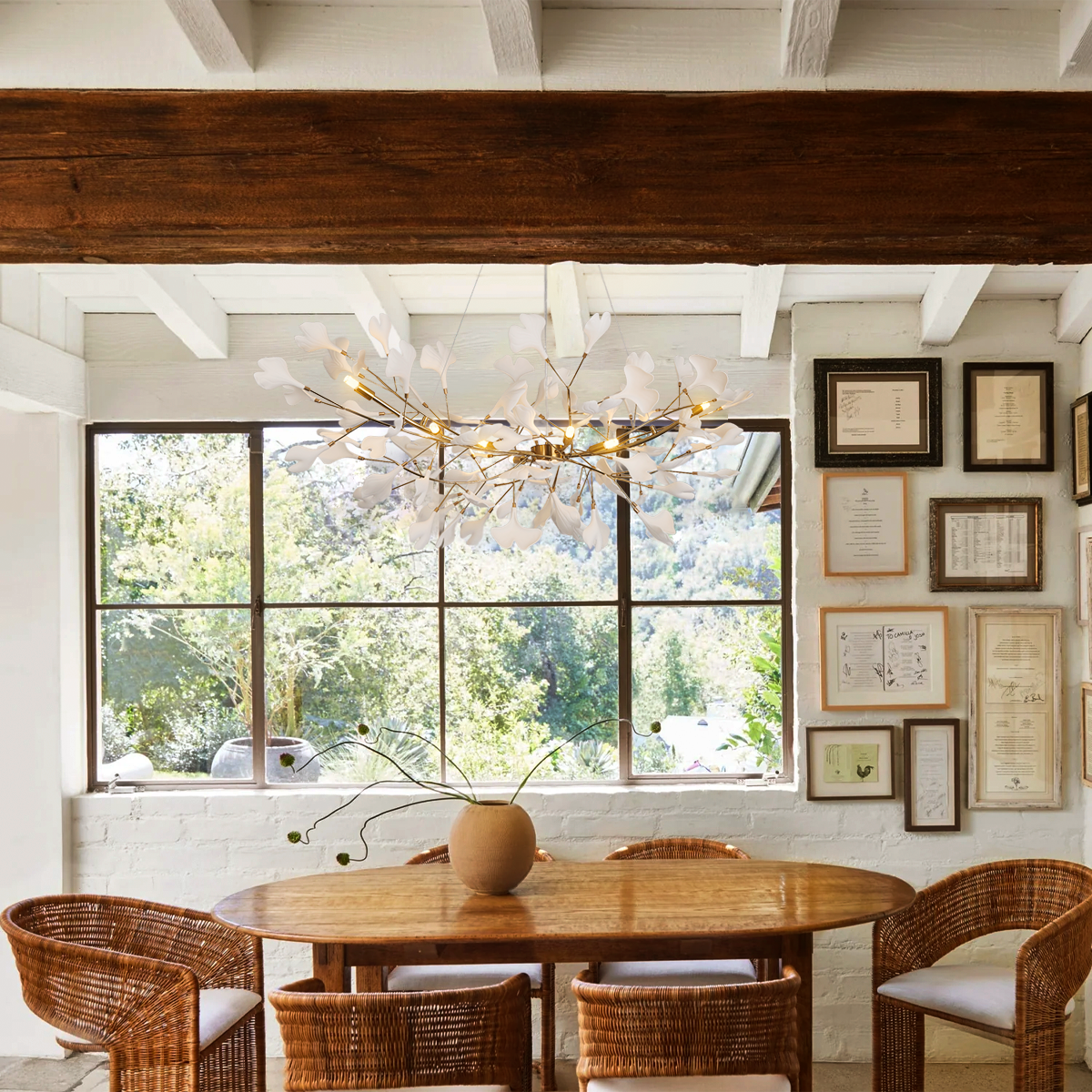 Ginkgo Chandelier Style B