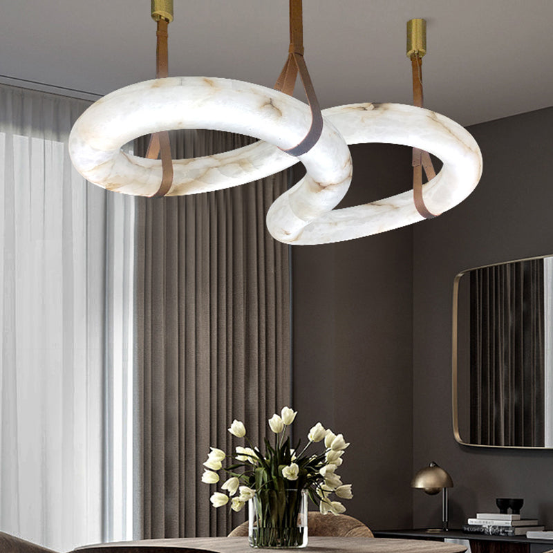 Ethera Alabaster Chandelier 42.5"W