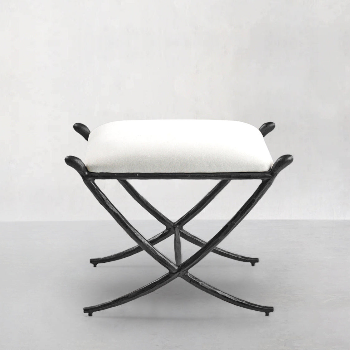 Thaddeus Horn Fabric Base Stool