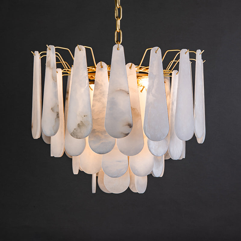 Stella Alabaster Round Chandeliers 22" 32"