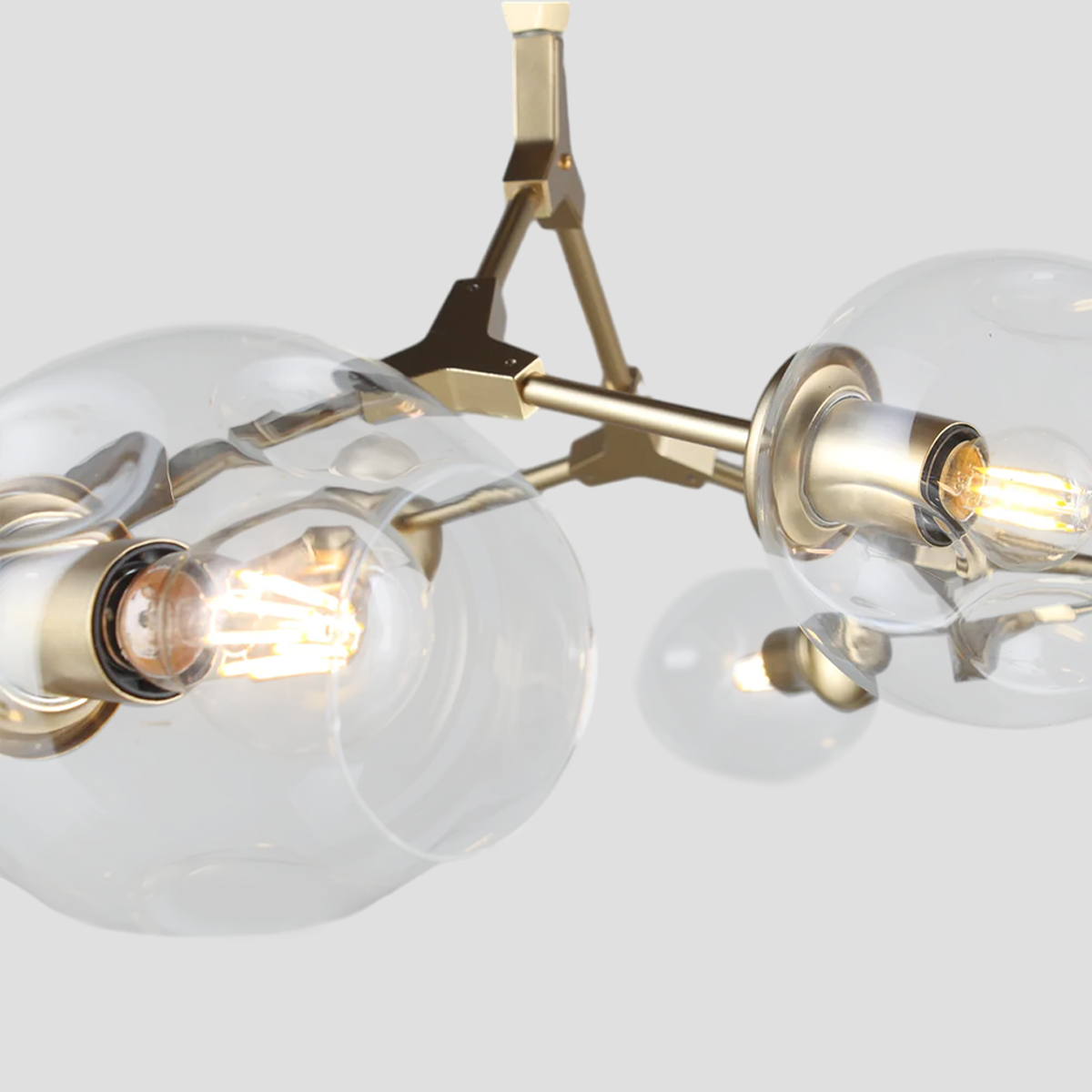 Metal Horizontal Globe Bubble Chandelier - Frown-1-Luxehomezone
