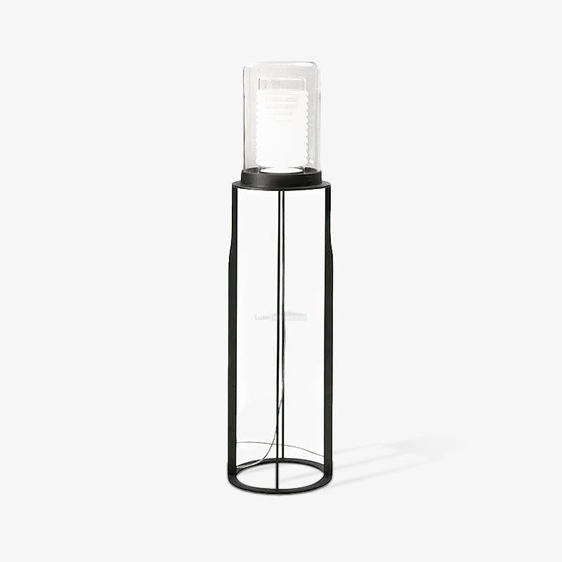 Dual Cylinder Glass Floor Lamp ∅ 12.6″ - Luxehomezone