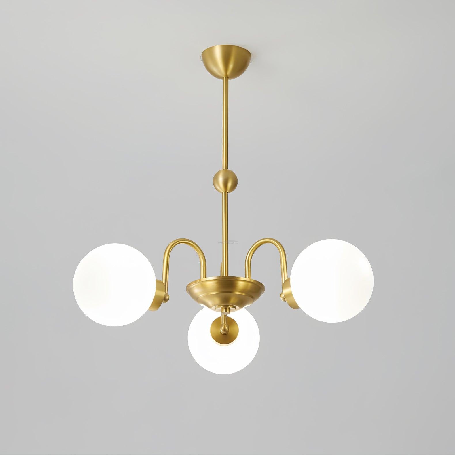 Yisu Brass Chandelier with 3/6/8 heads - Bend, Marshmallow Chandelier-1-Luxehomezone
