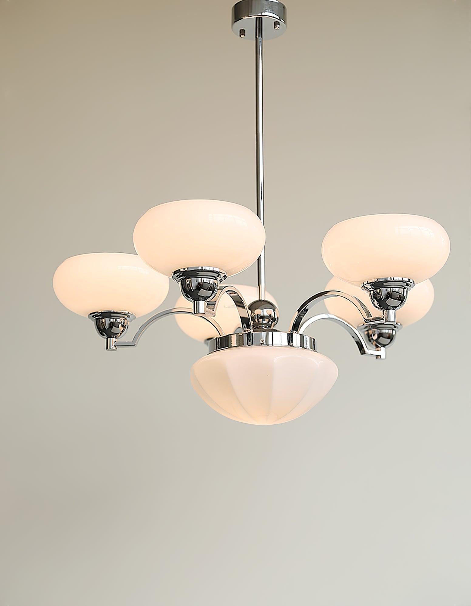 Warre Chandelier ∅ 26.5″ - Bend, Marshmallow Chandelier-1-Luxehomezone