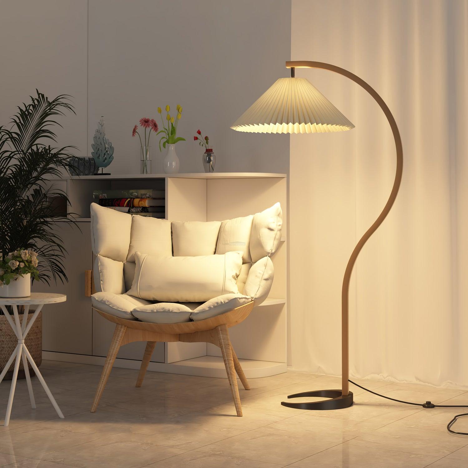 Caprany Floor Lamp - Drapery-1-Luxehomezone